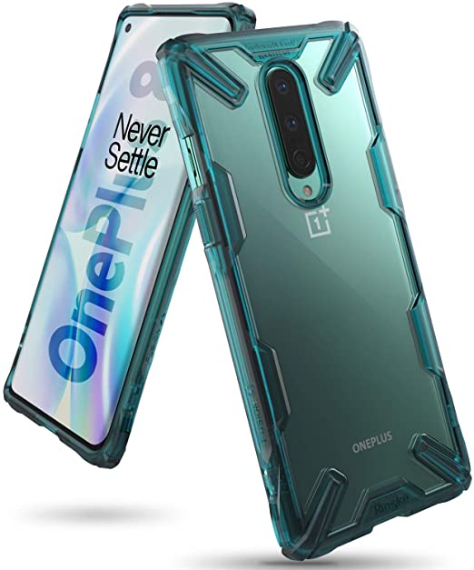 Ringke Fusion X Case Designed for OnePlus 8 (Compatible with T-Mobile & Unlocked Phone ONLY) - Turquoise Green