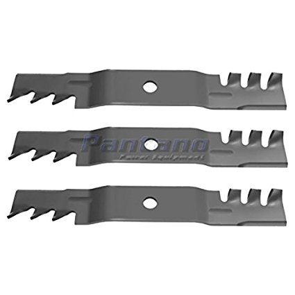 Set of 3, Made In USA Heavy Duty Replacement Mulching Blades For John Deere M127500, M127673, or M145476