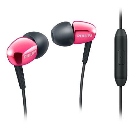 Philips SHE3905PK/27 In-Ear Headphones with Mic, Pink