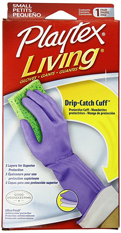 Playtex Prod 06306 Living Small Household Rubber Glove - pack of 3