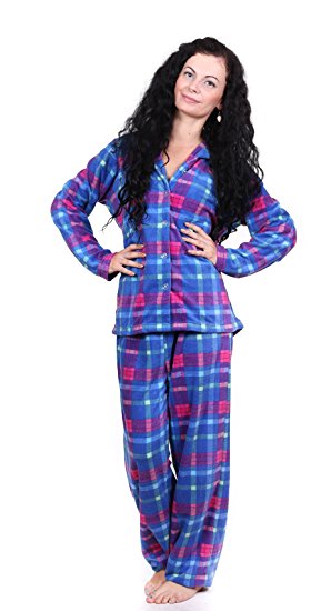 Totally Pink Women's Warm and Cozy Fleece Pajama Set