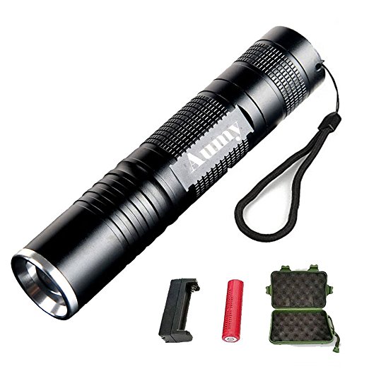 Flashlight,Outdoor Original 350 Lumen LED 3 mode Bright Camping Gear Portable Tactical Flashlight with Extendable Head and Adjustable Focus