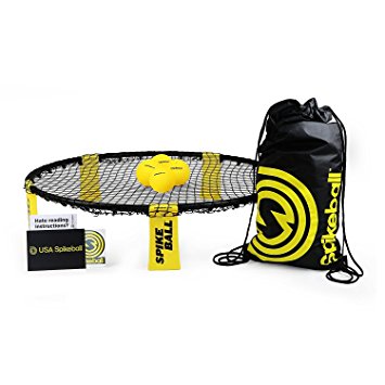 Spikeball Game Set - Outdoor Indoor Gift for Teens, Family - Yard, Lawn, Beach, Tailgate - Includes Playing Net, 3 Balls, Drawstring Bag, Rule Book- As Seen on Shark Tank