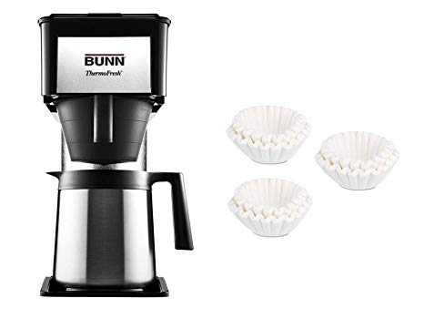 BUNN BT Velocity Brew 10-Cup Thermal Carafe Home Coffee Brewer, Black With