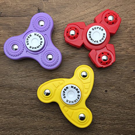 3-PACK Mini Size Fidget Spinner Toy Stress Reducer Good for ADHD EDC Hand Killing Time For Kids
