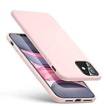 ESR Yippee Color Soft Designed for iPhone 11 Case, Liquid Silicone Rubber Cover [Comfortable Grip] [Screen & Camera Protection] [Velvety-Soft Lining] [Shock-Absorbing] for iPhone 11, Pink