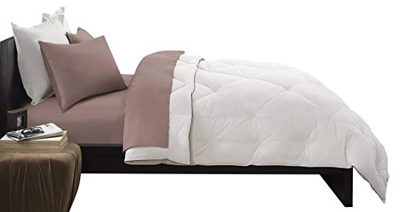 Pacific Coast Feather Company 67826 Premier Down Comforter, Cotton Cover, Hypoallergenic, Full/Queen