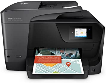 HP OfficeJet Pro 8715 All-in-One All-in-One Touch Screen Bluetooth Wireless Black Printer