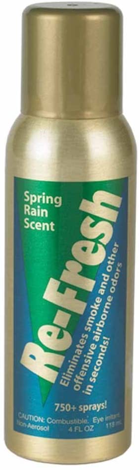 Dpnamron Re-Fresh Smoke Odor Eliminator Home Air Freshener 4 Ounce Can Spring Rain