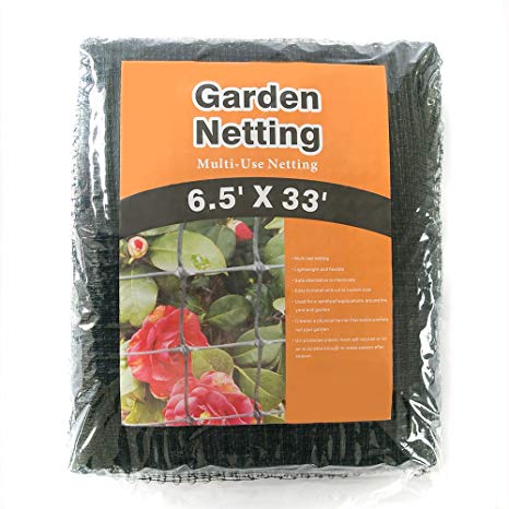 HEAVY DUTY BIRD NETTING - Extra Strong-Long Lasting Protection Against Birds,Hawks,Racoons and Other Pests - 6.5'x33'