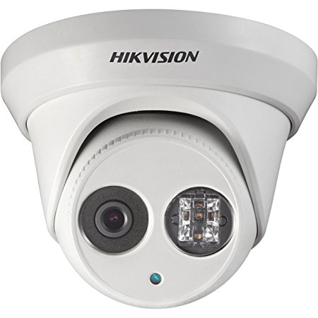HIKVISION HD Smart 4 Megapixel PoE Turret IP Outdoor Surveillance Camera, EXIR Night Vision, 2.8mm Lens, White (US Version)