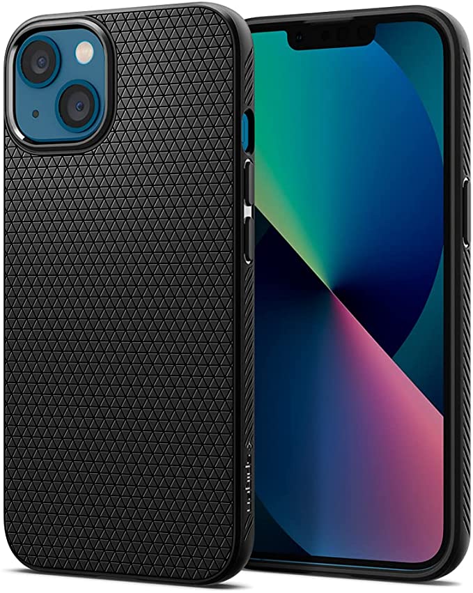 Spigen Liquid Air Armor Designed for Apple iPhone 13 Case (2021) - Matte Black