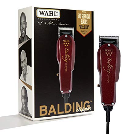 Wahl Professional 5-Star Balding Clipper #8110 – Great for Barbers and Stylists – Cuts Surgically Close for Full Head Balding – Twice the Speed of Pivot Motor Clippers – Accessories Included