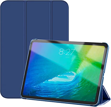 MOSISO Compatible with iPad 10th Generation Case 10.9 inch 2022 A2696 A2757 A2777, Slim Protective Cover PC Frosted Back Shell Smart Stand Tablet Case with Auto Sleep/Wake, Navy Blue