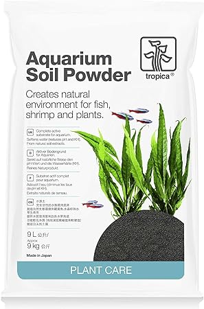Tropica Plant Care Freshwater Planted Aquarium Soil Powder 9 Liter Bag