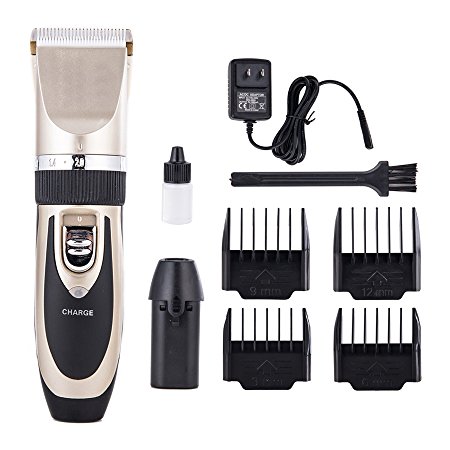 CO-Z Electric Rechargeable Pet Grooming Clipper Kits Quiet Cordless Dog Cat Hair Groomer Clippers