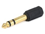 Monoprice 107139 635mm Stereo Plug to 35mm Stereo Jack Adaptor Gold Plated