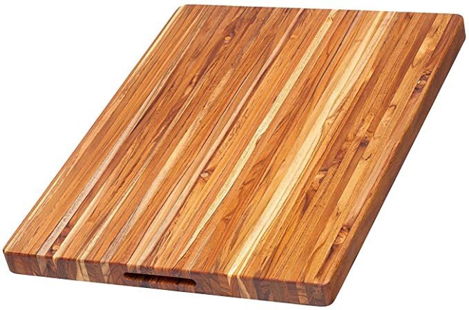 Teakhaus Cutting Board with Hand Grip, Brown, 61 x 46 x 3.8 cm