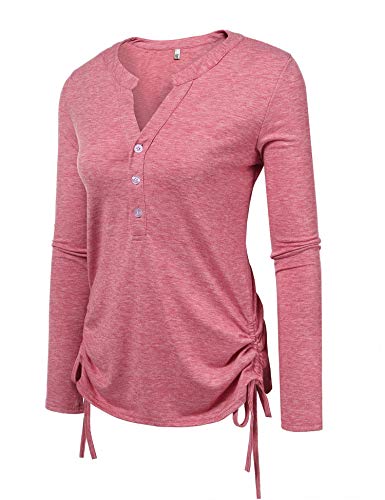 Beyove Womens Long Sleeve Thermal Cotton Henley Casual T-Shirt