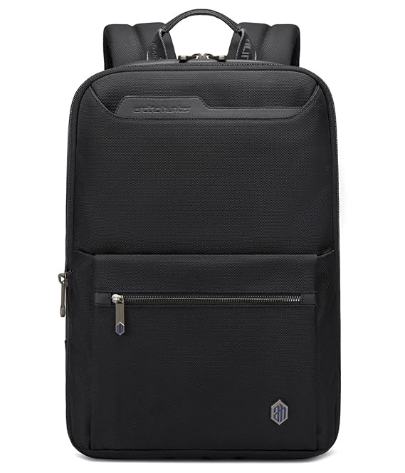 Arctic Hunter Laptop Backpack for Men Upto 18L fit 15.6-inch Laptop Travel Backpack with 10.9-inch Tablet Pocket, Expandable Backpack Anti-theft Water/Wear-resistant Office Business Backpack, Black