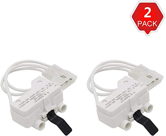 AMI PARTS 3406107 Dryer Door Switch for Whirlpool Kenmore AP6008561 PS11741701(2 PACK)