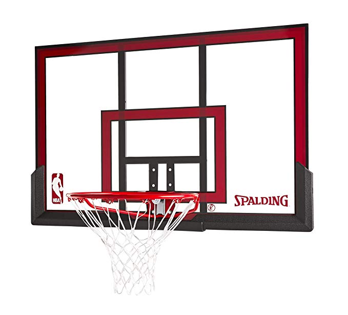 Spalding 79354 Backboard/Rim Combo with 48-Inch PolyCarbonate Backboard