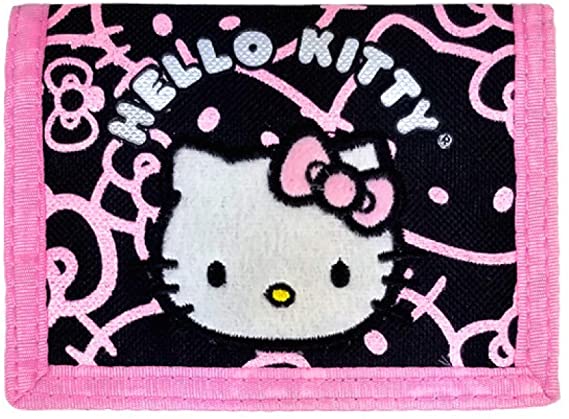 Sanrio Hello Kitty Tri Fold Pink Glittering Wallet