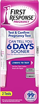 First Response 22600901334 Test and Amp Confirm Pregnancy Test Kits