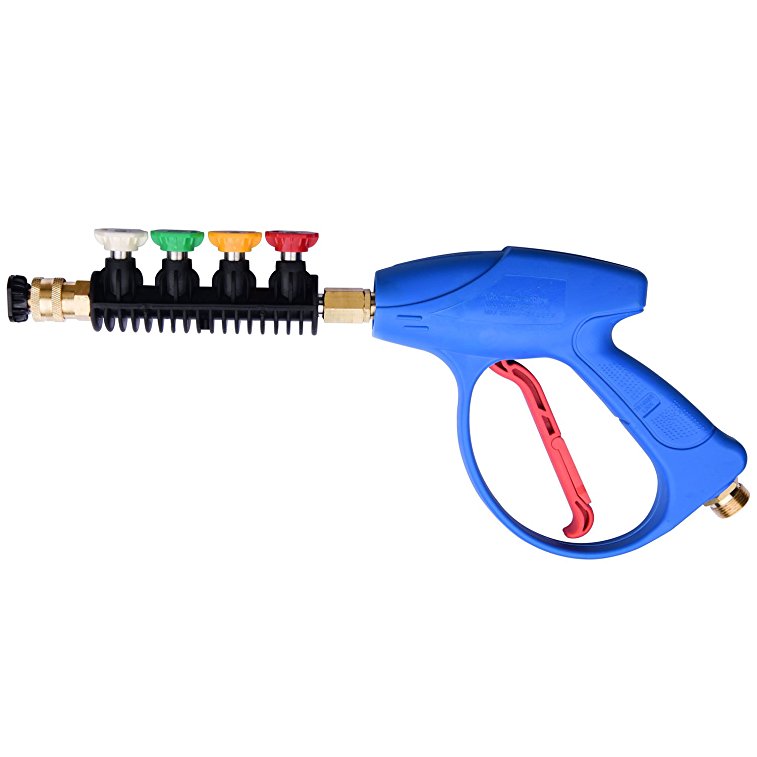 DUSICHIN DUS-402 High Pressure Washer Gun Wand Blue 3000 PSI 5-color Pressure Washer Nozzle tips