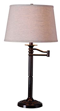 Kenroy Home 32214CBZ Riverside Table Lamp, Copper Bronze Finish