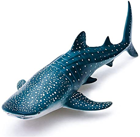 Gemini&Genius Sea Life Whale Shark Action Figure Megalodon Shark Model Toy Soft Rubber Realistic Ocean Shark Educational and Role Play Toys for Kids