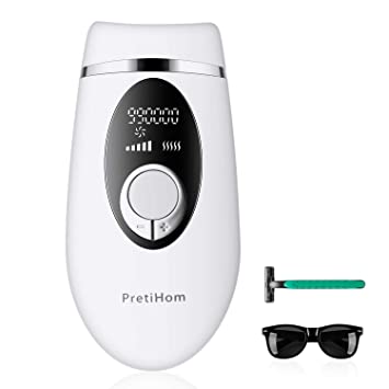 PretiHom Permanent Hair Removal, IPL Hair Removal System for Women and Man Painless Upgrade to 99,0000 Flashes Permanent for Facial Body Hair Bikini Electric Epilator Device at Home