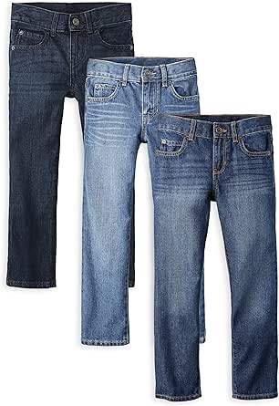 The Children's Place Boys' Multipack Basic Straight Leg Jeans