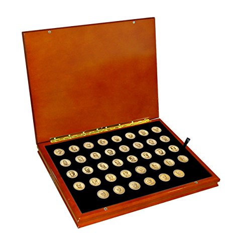 Complete Uncirculated Presidential Dollar Coins Set with Collector's Presentation Box (2007-2016)