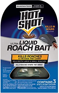 Hot Shot HG-96591 Ultra Liquid Roach Bait, 3-Count