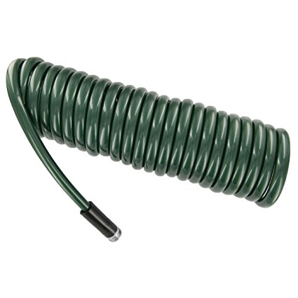 Plastair SpringHose PUW825B94H-AMZ Light Polyurethane Lead Free Drinking Water Safe Recoil Garden Hose, Green, 1/2-Inch by 25-Foot