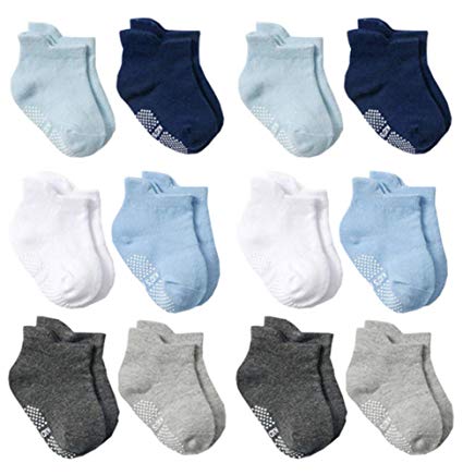 Baby Socks Toptim Toddler Non-skid Ankle Socks for Infant Boy Girl and Kids