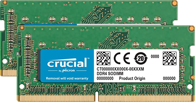 Crucial RAM CT2K16G4S24AM 32 GB Kit (2 x 16 GB) DDR4 2400 MHz CL17 Memory for Mac