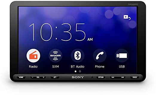 Sony XAV-AX8000 1DIN Chassis 8.95” Floating LCD Screen with Apple Car Play, Android Auto, Media Receiver with Bluetooth