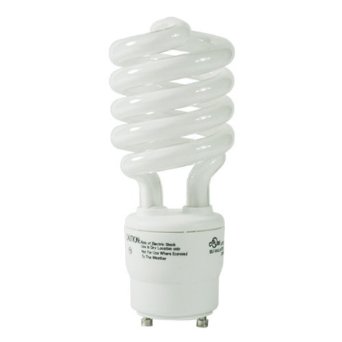26 Watt - 100 W Equal - Warm White 2700K - CFL Light Bulb - GU24 Base - Global Consumer Products 084