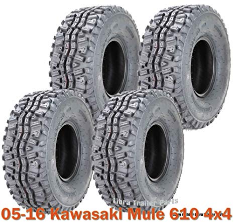 Full Set ATV Tires 24x9-10 & 24x11-10 for 05-16 Kawasaki Mule 610 4x4