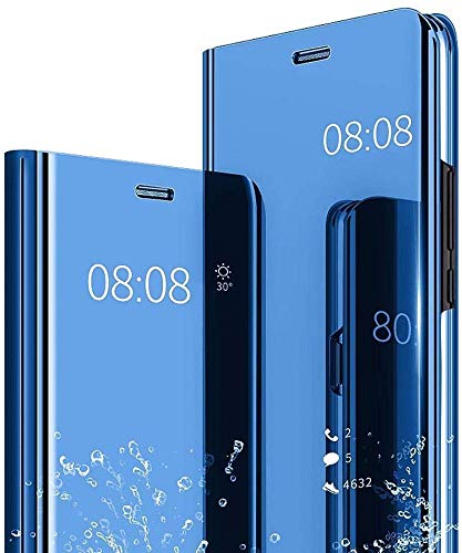 Anzio Mirror S-View Stand Flip Cover for Xiaomi Redmi Y3/Mi Y3 (Blue)