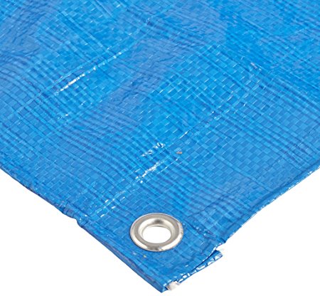 Grizzly Tarps GTRP912 9-feet by 12-feet Multi-Purpose 6ml Waterproof Poly Tarp Cover for Tent, Shelter, Camping, Blue