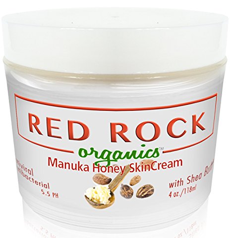 Red Rock Organics Aloe Vera Skin Repair Cream Shea Butter, Manuka Honey, Coconut Oil, Cocoa Butter 4oz
