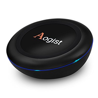 Fast Wireless Charger,Aogist Sleep-friendly Quick Charge QI Wireless Charging Stations Pad for Galaxy S8,S8 Plus,S7 Edge,S7,Note 5 , Led Lights Smart Lighting Sensor Ergonomic Design