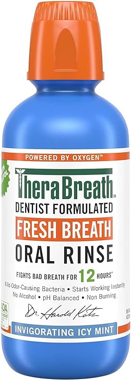 TheraBreath 16 Fl Oz ICY Mint Flavor Fresh Breath Mouthwash