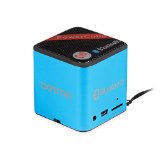 Portable Rechargeable Bluetooth Speaker  Wireless Speaker for iPhone iPad iPod Samsung Mobile Phones Tablets with microphone Blue