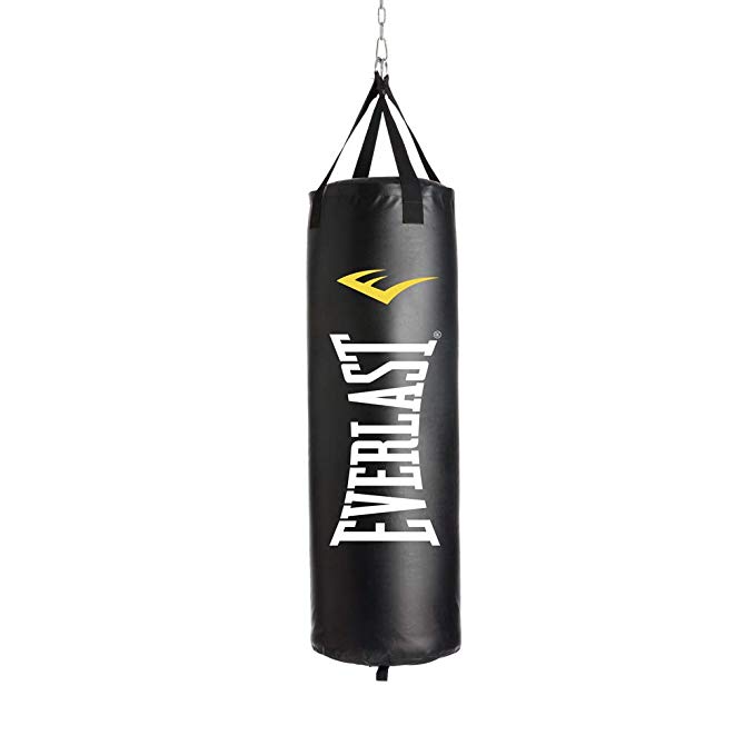 Everlast P00001222 40LB Heavy Bag Heavy Punching Bags, Black/White,