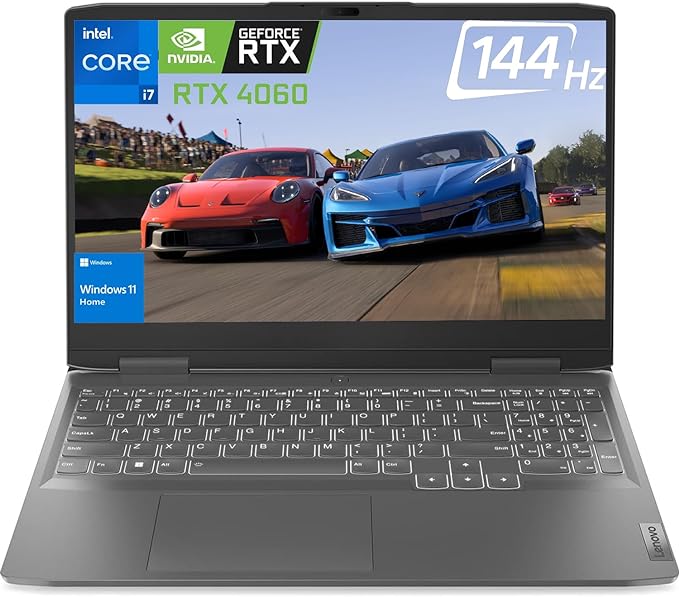 Lenovo LOQ Gaming Laptop GeForce RTX 4060, Intel Core i7-13700H, 16" WUXGA, 32GB DDR5 RAM, 1TB SSD, Webcam, HDMI, RJ45, Backlit KB, Wi-Fi 6, Windows 11 Home, Grey