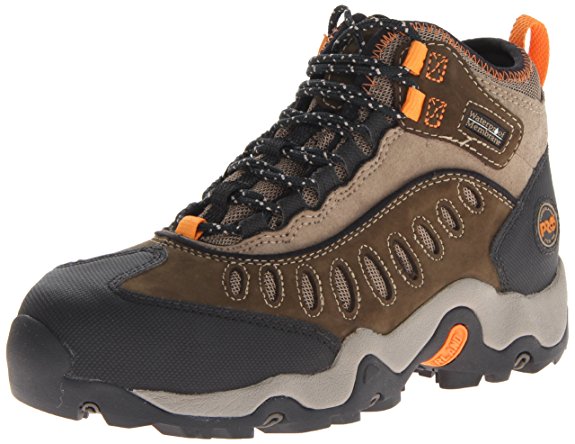 Timberland PRO Men's Mudslinger Mid Waterproof Lace-Up Steel-Toe Boot